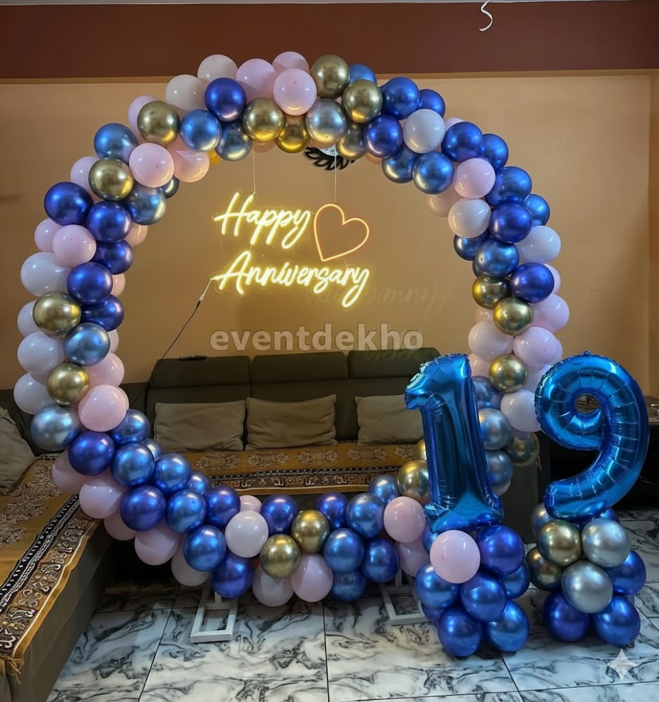 Anniversary Balloon Ring Decor...