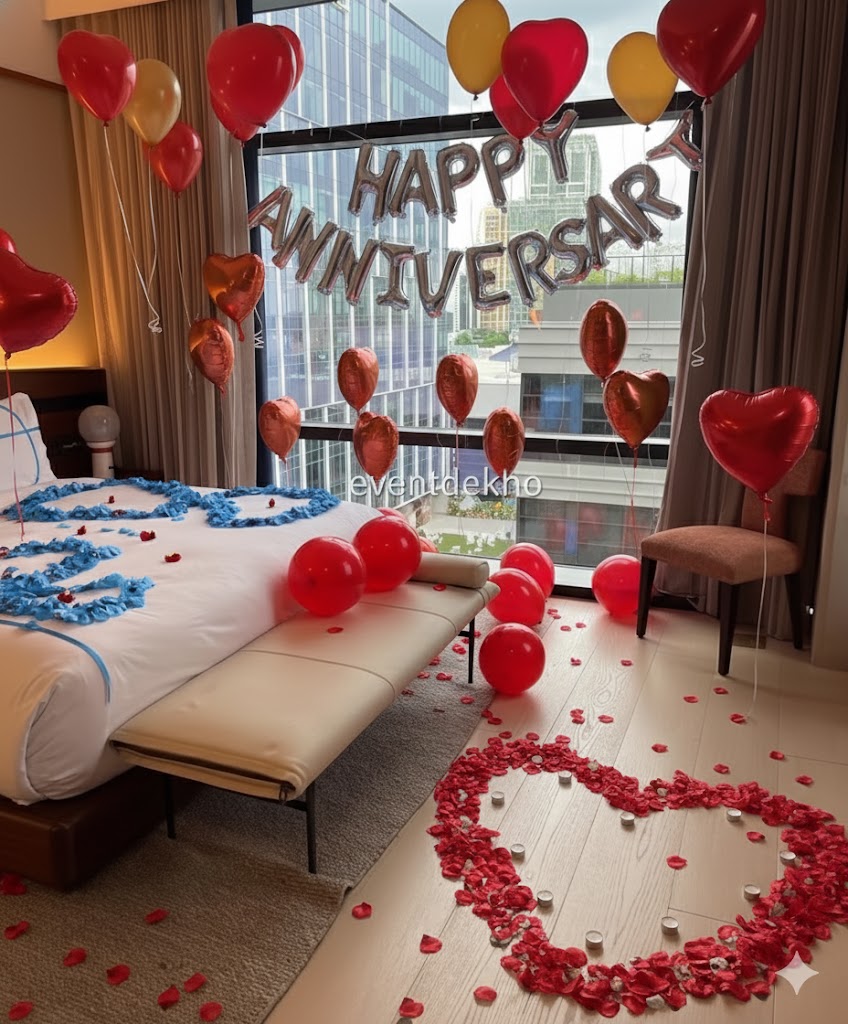 Romantic Anniversary Room Deco...