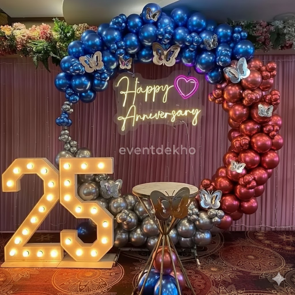 25th Anniversary Balloon Decor...