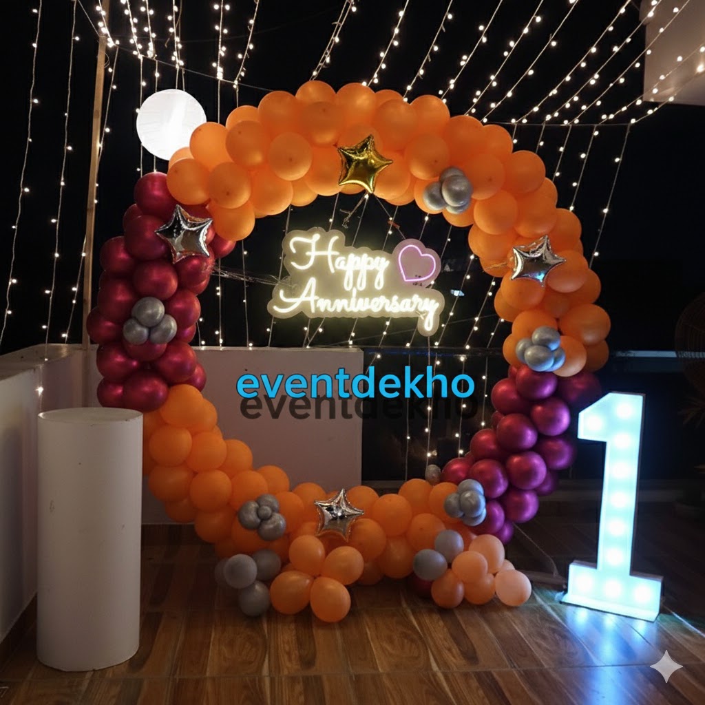 1st Anniversary Balloon Ring D...