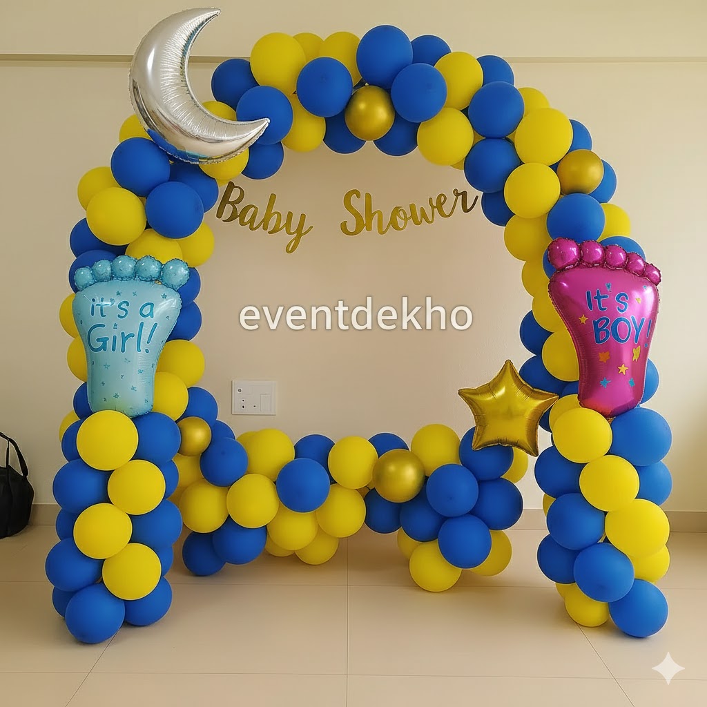 Baby Shower Balloon Arch Decor...