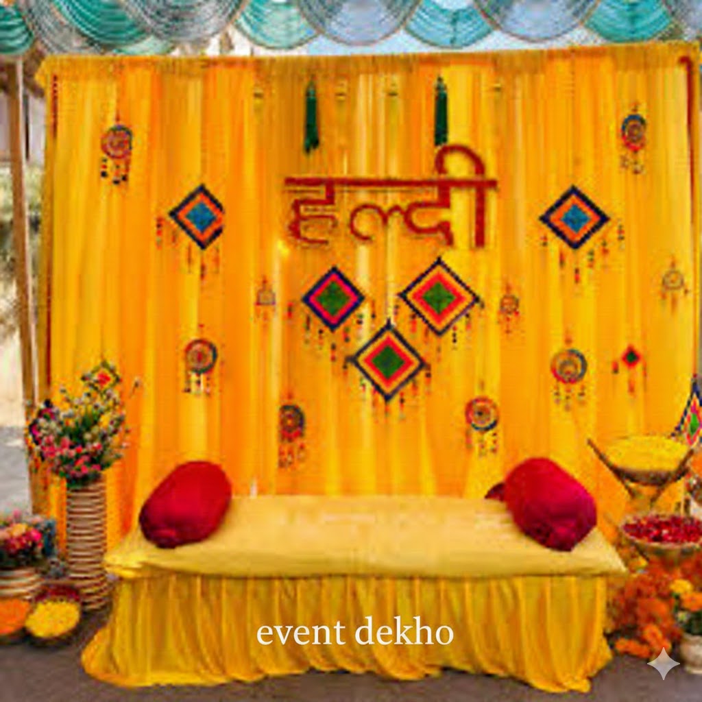 Elegant Yellow Haldi Ceremony ...