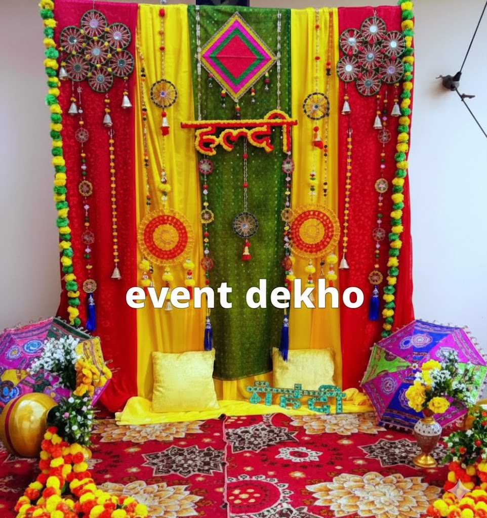 Haldi Ceremony Colorful Tradit...