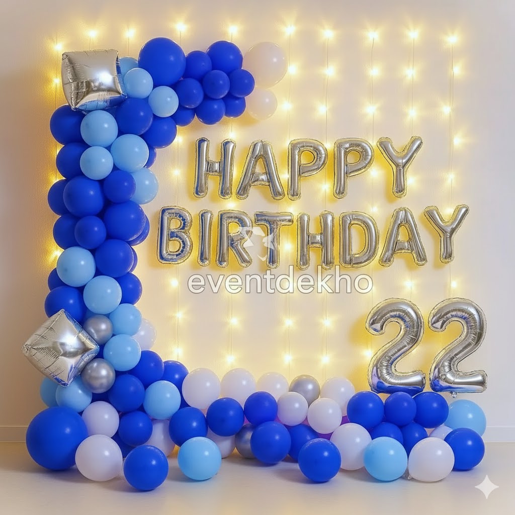 Blue Silver Premium Birthday ...