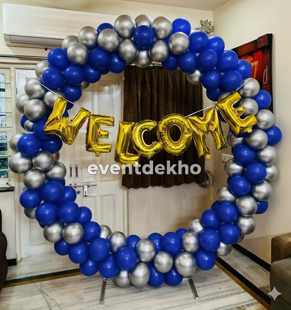 Royal Blue Silver Welcome Ring...